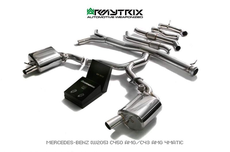Armytrix exhaust system for Mercedes-AMG W205 C43 (2015-2022) valvetronic exhaust system