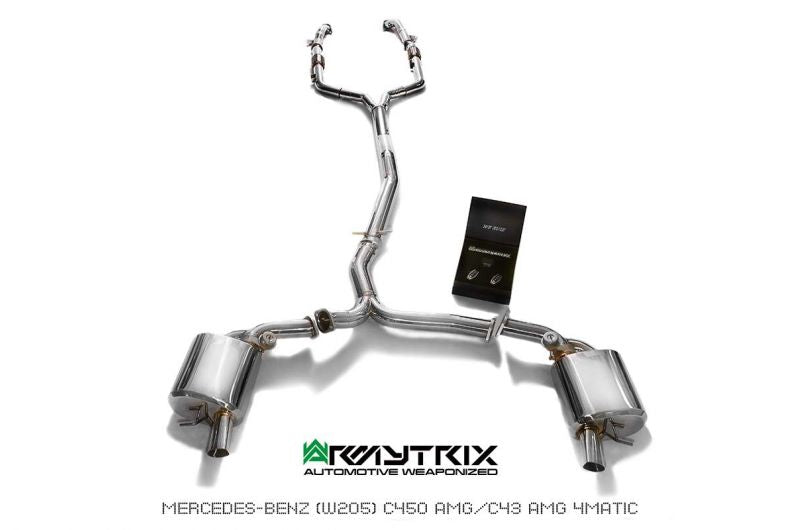 Armytrix exhaust system for Mercedes-AMG W205 C43 (2015-2022) valvetronic exhaust system