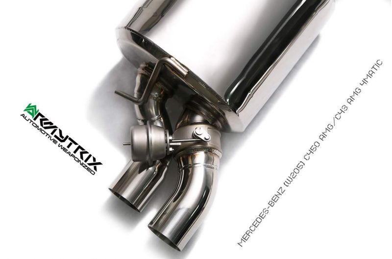 Armytrix exhaust system for Mercedes-AMG W205 C43 (2015-2022) valvetronic exhaust system