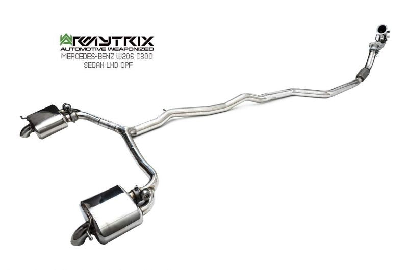 Armytrix exhaust system for Mercedes-Benz W206 C300 OPF (2021-Present) valvetronic exhaust system