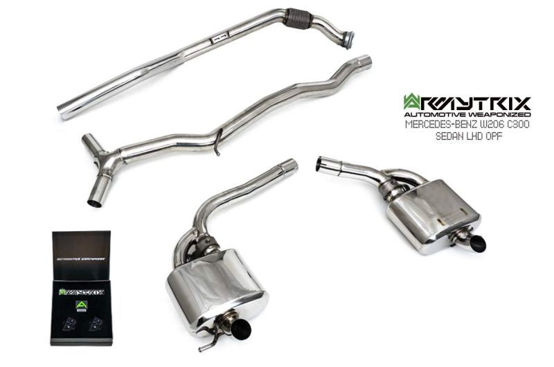 Armytrix exhaust system for Mercedes-Benz W206 C300 OPF (2021-Present) valvetronic exhaust system