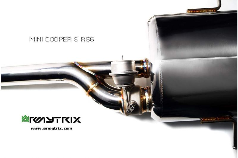 Armytrix exhaust system for MINI Cooper S R56/R57/R58/R59 1.6 turbo (2010-2014) valvetronic exhaust system