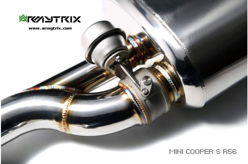 Armytrix exhaust system for MINI Cooper S R56/R57/R58/R59 1.6 turbo (2010-2014) valvetronic exhaust system