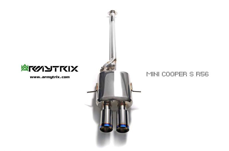 Armytrix exhaust system for MINI Cooper S R56/R57/R58/R59 1.6 turbo (2010-2014) valvetronic exhaust system