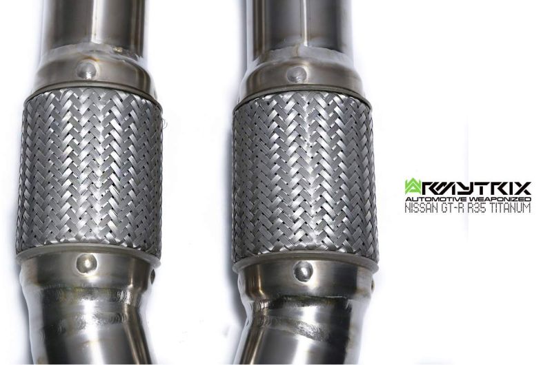 Armytrix exhaust system for Nissan GT-R R35 3.8 Twin-Turbo V6 (2017-Present) valvetronic exhaust system
