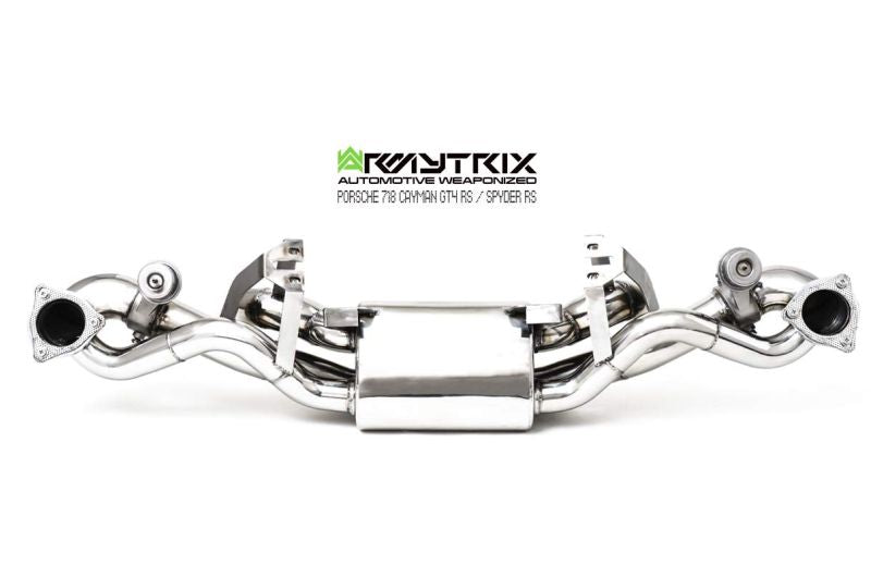 Armytrix exhaust system for Porsche 718 Cayman GT4 RS / Spyder RS (2022-Present) valvetronic exhaust system