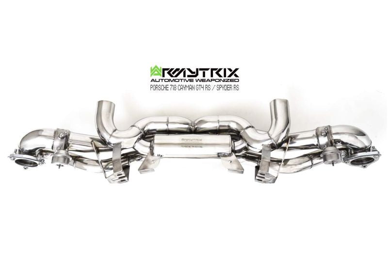 Armytrix exhaust system for Porsche 718 Cayman GT4 RS / Spyder RS (2022-Present) valvetronic exhaust system