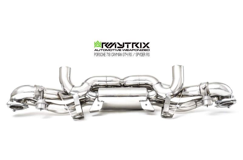 Armytrix exhaust system for Porsche 718 Cayman GT4 RS / Spyder RS (2022-Present) valvetronic exhaust system