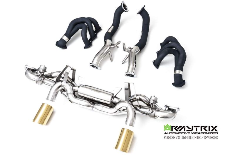 Armytrix exhaust system for Porsche 718 Cayman GT4 RS / Spyder RS (2022-Present) valvetronic exhaust system