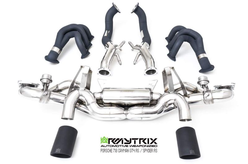 Armytrix exhaust system for Porsche 718 Cayman GT4 RS / Spyder RS (2022-Present) valvetronic exhaust system