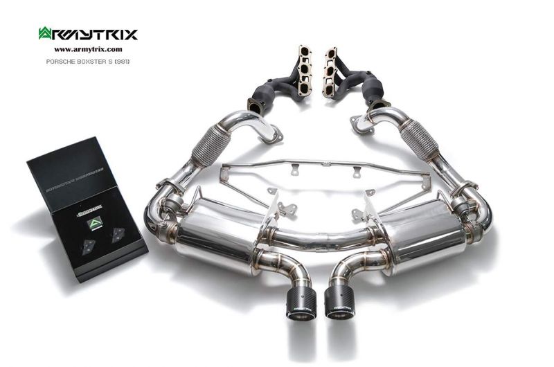 Výfukový systém Armytrix pro Porsche 981 Cayman S/GTS/GT4 (2012-2016) valvetronic exhaust system