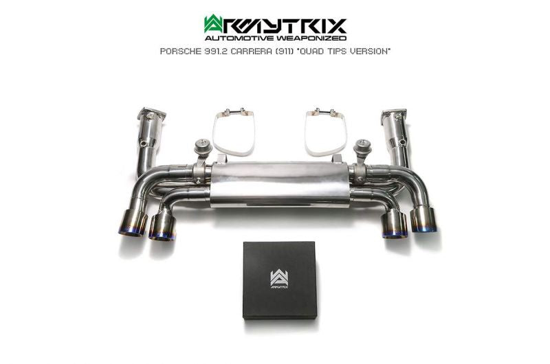 Armytrix exhaust system for Porsche 911 Carrera 991.2 S/ 4/ 4S/ GTS (2016-2019) valvetronic exhaust system