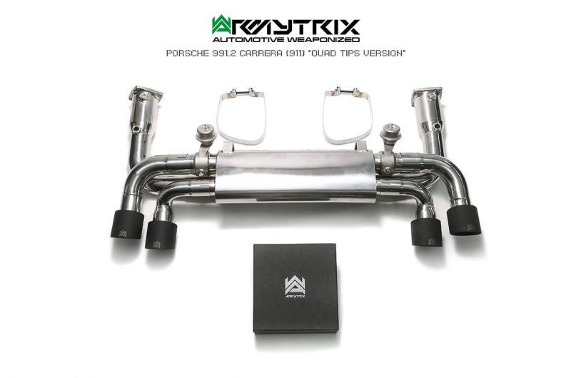 Armytrix exhaust system for Porsche 911 Carrera 991.2 S/ 4/ 4S/ GTS (2016-2019) valvetronic exhaust system