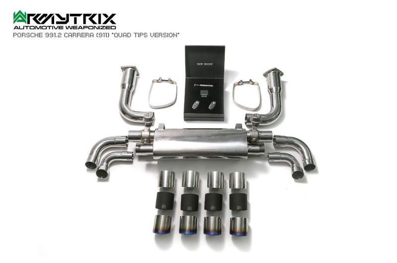 Armytrix exhaust system for Porsche 911 Carrera 991.2 S/ 4/ 4S/ GTS (2016-2019) valvetronic exhaust system