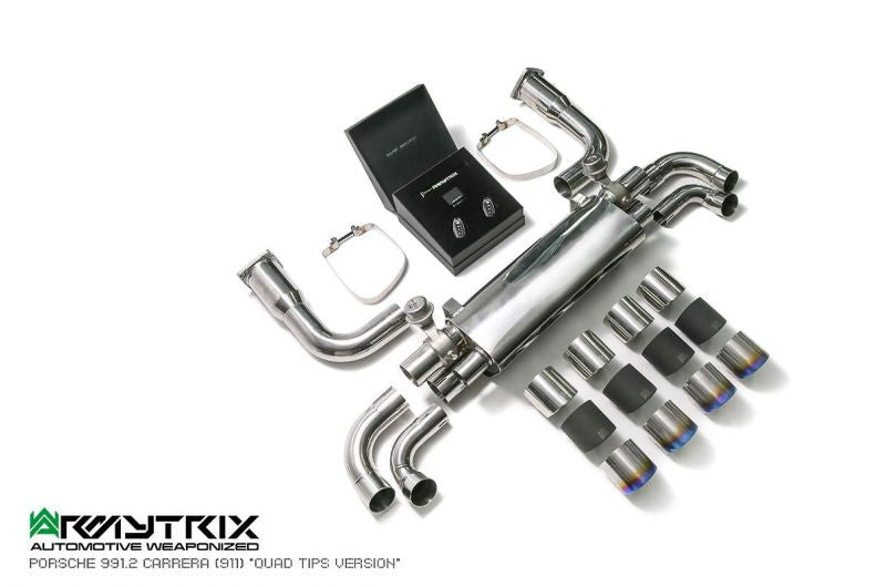 Armytrix exhaust system for Porsche 911 Carrera 991.2 S/ 4/ 4S/ GTS (2016-2019) valvetronic exhaust system