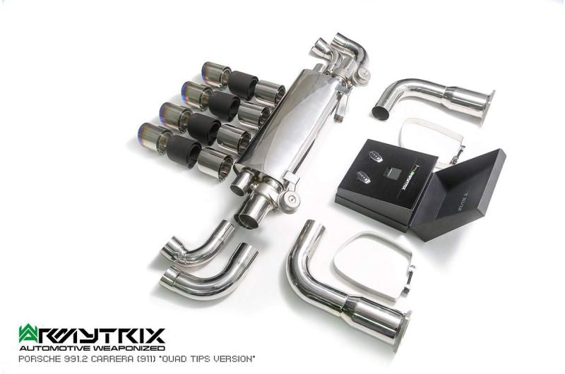 Armytrix exhaust system for Porsche 911 Carrera 991.2 S/ 4/ 4S/ GTS (2016-2019) valvetronic exhaust system