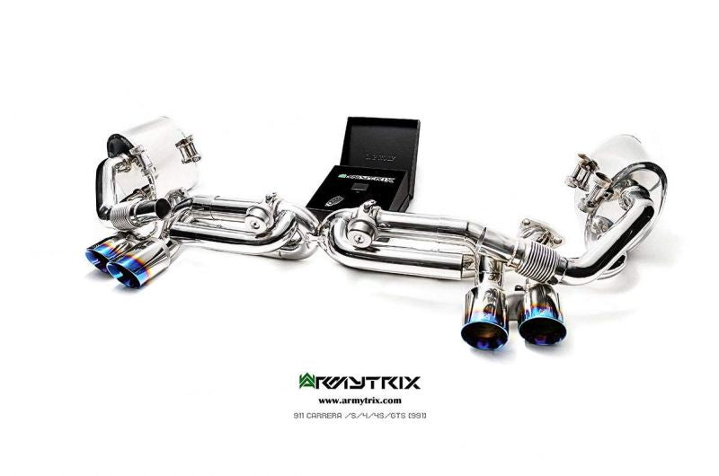 Armytrix exhaust systems for Porsche 911 Carrera 991.1 4/S/4S/GTS (2012-2015) valvetronic exhaust system