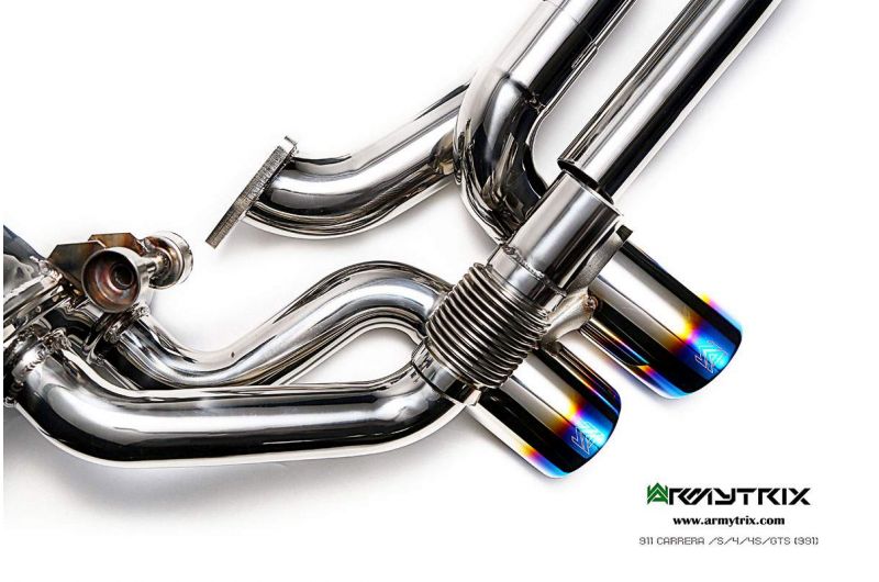 Armytrix exhaust systems for Porsche 911 Carrera 991.1 4/S/4S/GTS (2012-2015) valvetronic exhaust system