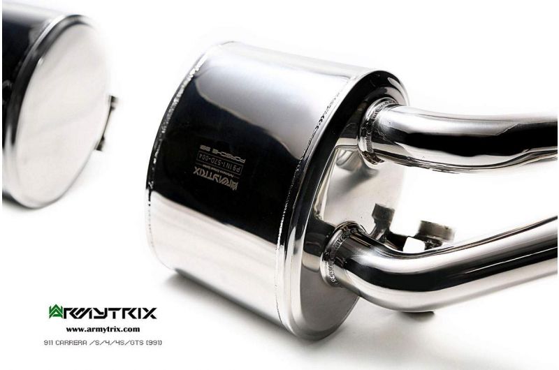 Armytrix exhaust systems for Porsche 911 Carrera 991.1 4/S/4S/GTS (2012-2015) valvetronic exhaust system