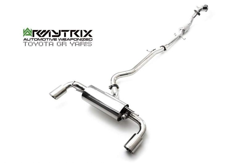 Armytrix exhaust system for TOYOTA GR Yaris (2020-Present) valvetronic exhaust system
