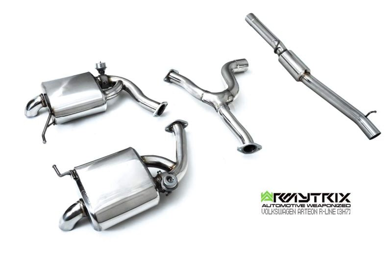 Armytrix exhaust system for Volkswagen Arteon Shooting Brake R-Line (2020-Present) valvetronic exhaust system