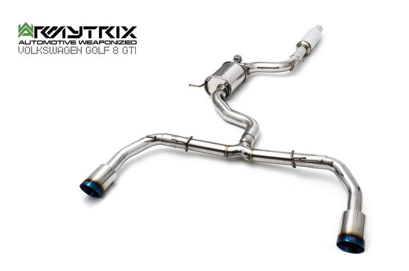 Armytrix exhaust system for Volkswagen Golf 8 GTi (2020-present) valvetronic exhaust system