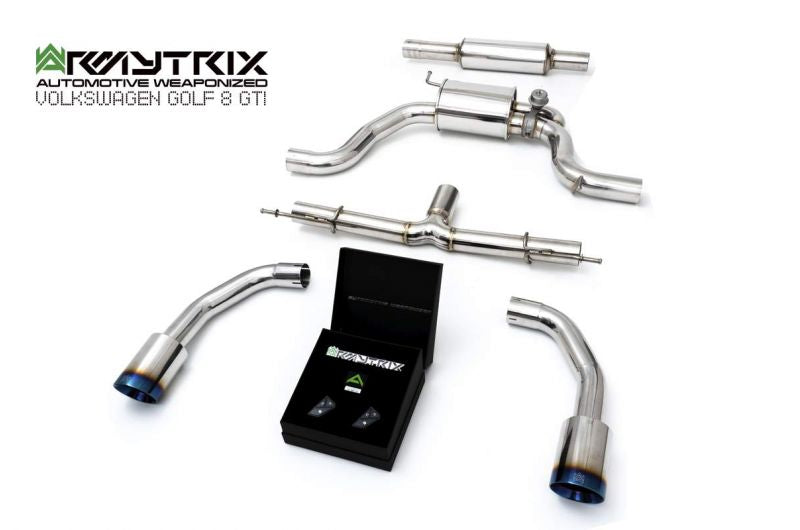 Armytrix exhaust system for Volkswagen Golf 8 GTi (2020-present) valvetronic exhaust system