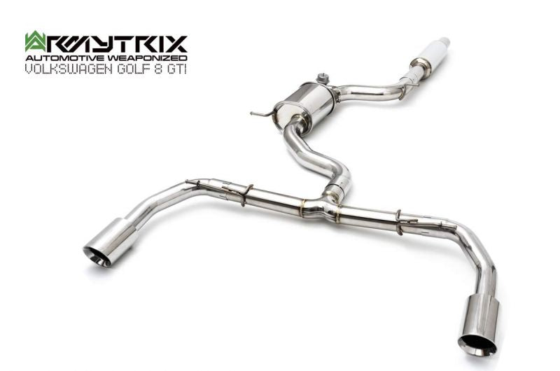 Armytrix exhaust system for Volkswagen Golf 8 GTi (2020-present) valvetronic exhaust system