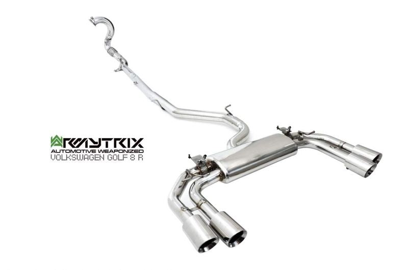 Armytrix exhaust system for Volkswagen Golf R MK8 (2021-present) valvetronic exhaust system