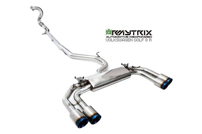Armytrix exhaust system for Volkswagen Golf R MK8 (2021-present) valvetronic exhaust system