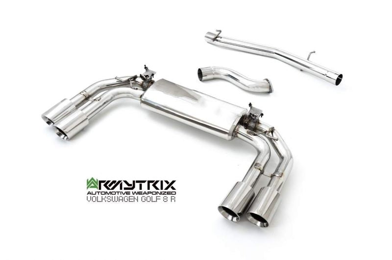 Armytrix exhaust system for Volkswagen Golf R MK8 (2021-present) valvetronic exhaust system