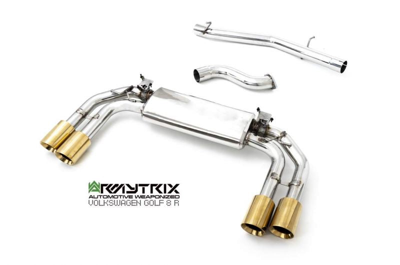 Armytrix exhaust system for Volkswagen Golf R MK8 (2021-present) valvetronic exhaust system