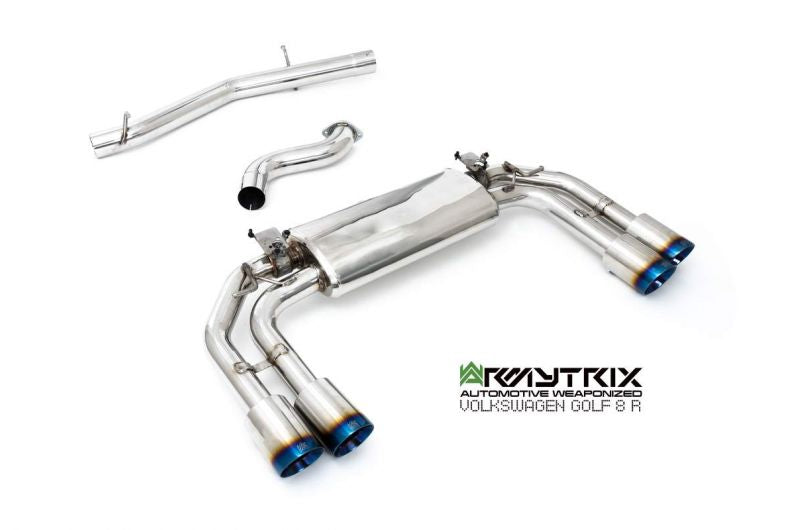 Armytrix exhaust system for Volkswagen Golf R MK8 (2021-present) valvetronic exhaust system