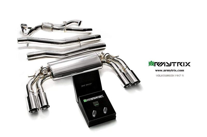Armytrix exhaust system for Volkswagen Golf R MK7 (2013-2016) valvetronic exhaust system
