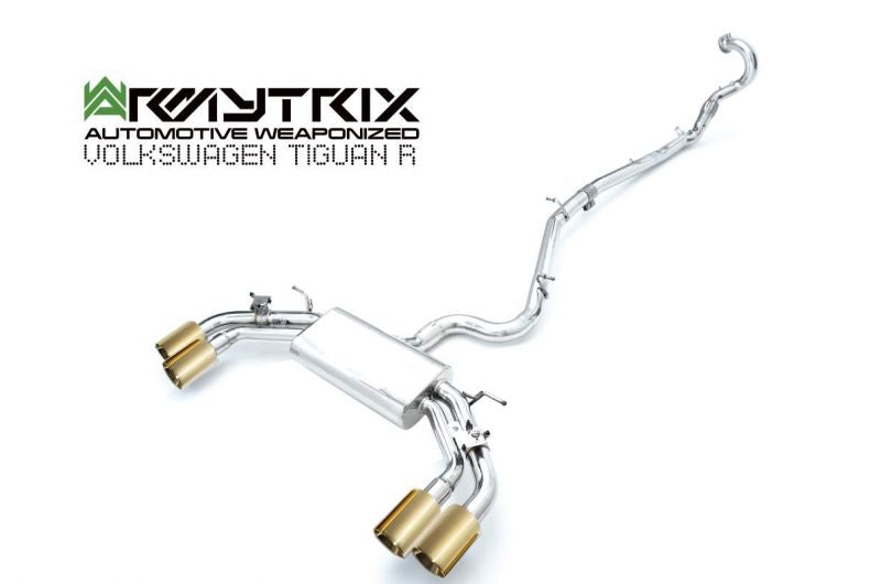 Armytrix exhaust system for Volkswagen Tiguan R (2020-Present) valvetronic exhaust system
