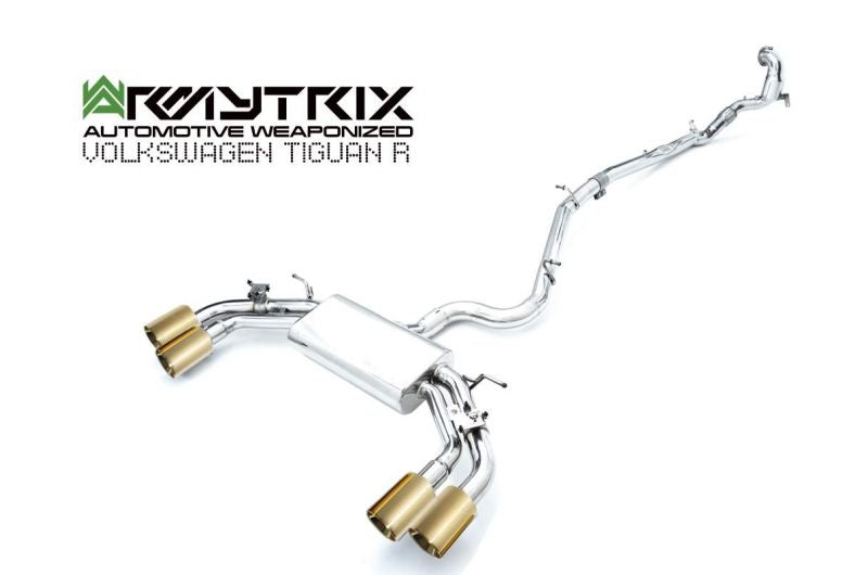 Armytrix exhaust system for Volkswagen Tiguan R (2020-Present) valvetronic exhaust system
