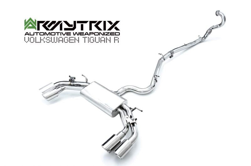 Armytrix exhaust system for Volkswagen Tiguan R (2020-Present) valvetronic exhaust system