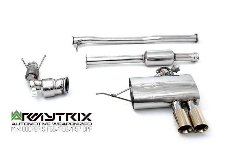 Výfukový systém Armytrix pro MINI Cooper S F56 F57 2.0 turbo (2019-Present) valvetronic exhaust system