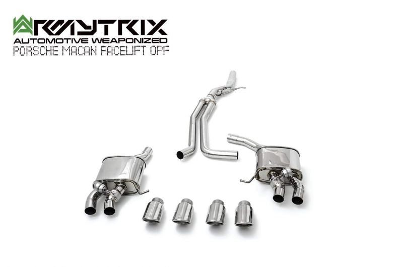 Armytrix exhaust system for Porsche Macan 2.0 Turbo Facelift (2019-present) OPF valvetronic exhaust system