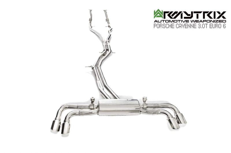 Armytrix exhaust system for Porsche Cayenne E3 3.0 Turbo OPF (2018-present) valvetronic exhaust system