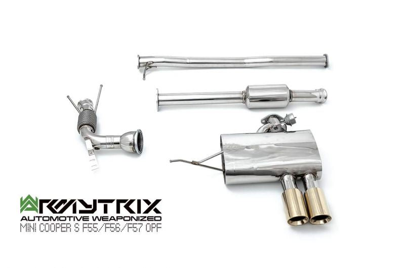 Armytrix exhaust system for MINI Cooper S F56 F57 2.0 turbo (2019-Present) valvetronic exhaust system