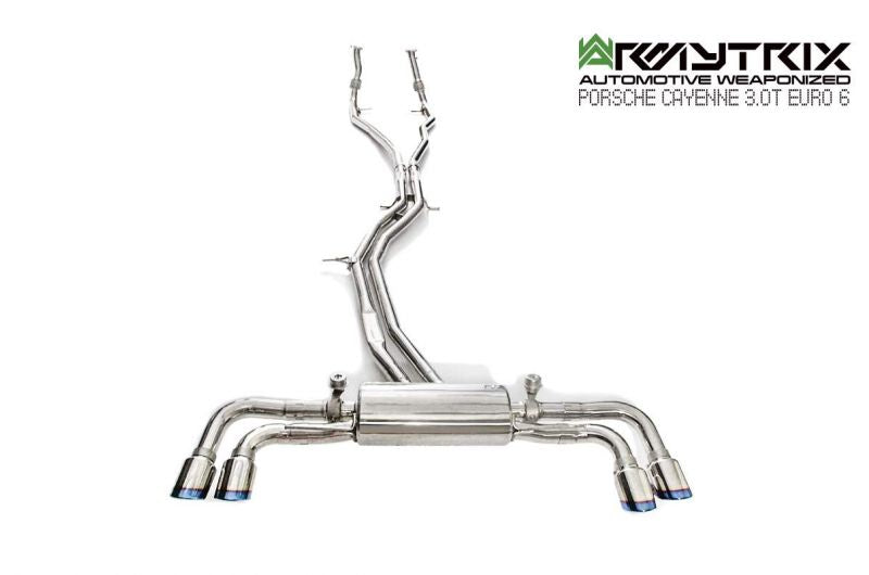 Výfukový systém Armytrix pro Porsche Cayenne E3 3.0 Turbo OPF (2018-present) valvetronic exhaust system