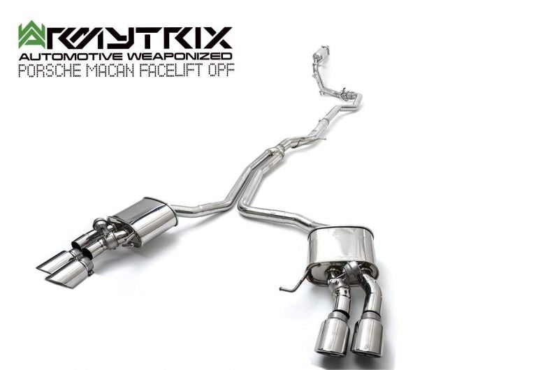 Armytrix exhaust system for Porsche Macan 2.0 Turbo Facelift (2019-present) OPF valvetronic exhaust system