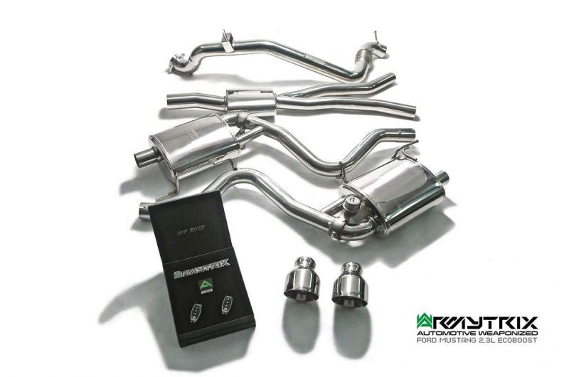 Armytrix exhaust system for Ford Mustang (MK6) 2.3 ecoBoost (2015-present) valvetronic exhaust system 