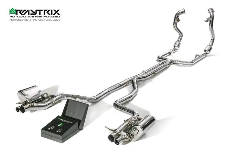 Armytrix exhaust system for Mercedes-AMG W205 C63/C63S (2014-present) valvetronic exhaust system