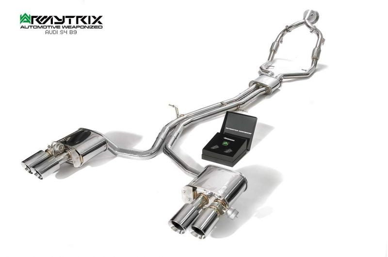 Armytrix exhaust system for Audi S4 B9 3.0 TFSI Non-OPF (2017-present) valvetronic exhaust system 