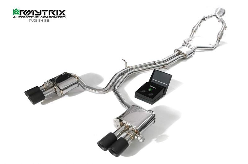 Armytrix exhaust system for Audi S4 B9 3.0 TFSI Non-OPF (2017-present) valvetronic exhaust system 