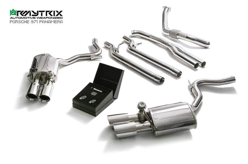 Armytrix exhaust system for Porsche Panamera 971 3.0L V6 Turbo (2017-present) valvetronic exhaust system