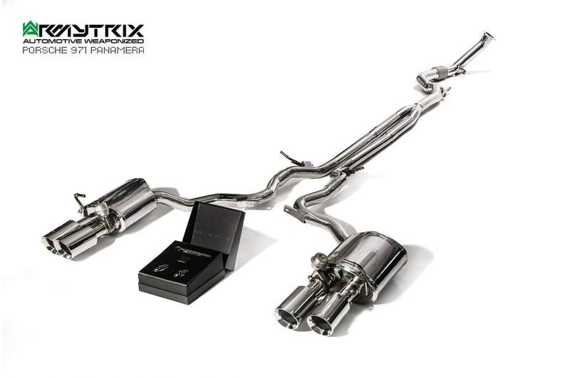 Armytrix exhaust system for Porsche Panamera 971 3.0L V6 Turbo (2017-present) valvetronic exhaust system