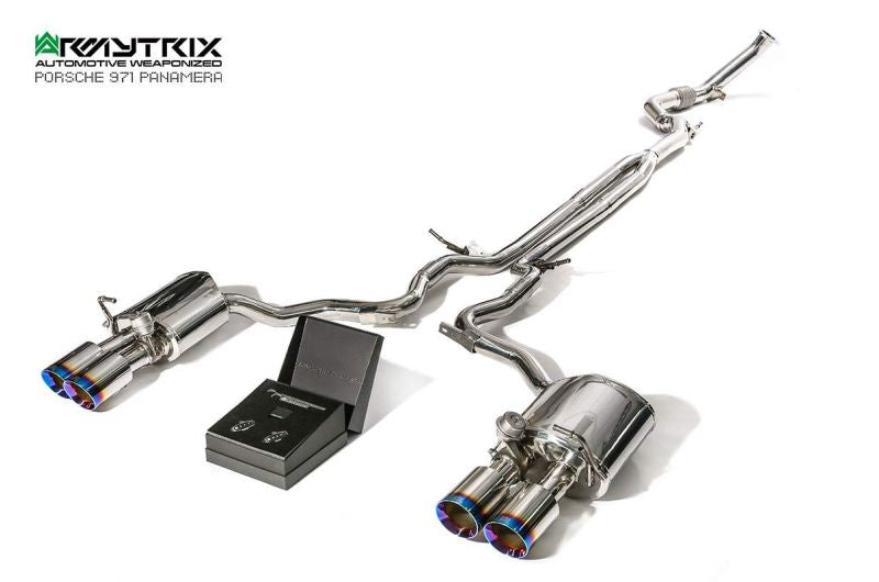 Armytrix exhaust system for Porsche Panamera 971 3.0L V6 Turbo (2017-present) valvetronic exhaust system